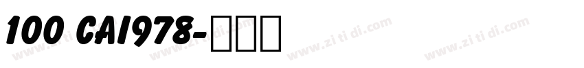100 CAI978字体转换
